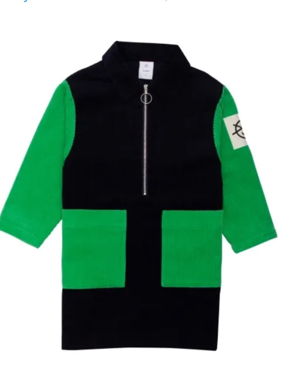 Wynken Discovery Dress Size 8 Corduroy Blue Green Color Block